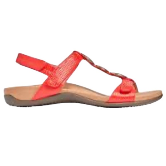 Vionic Farra Red Double Strap Sandals - Picture 2 of 12